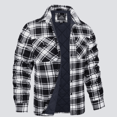 Erik™ | Quiltad rutig motorskjorta