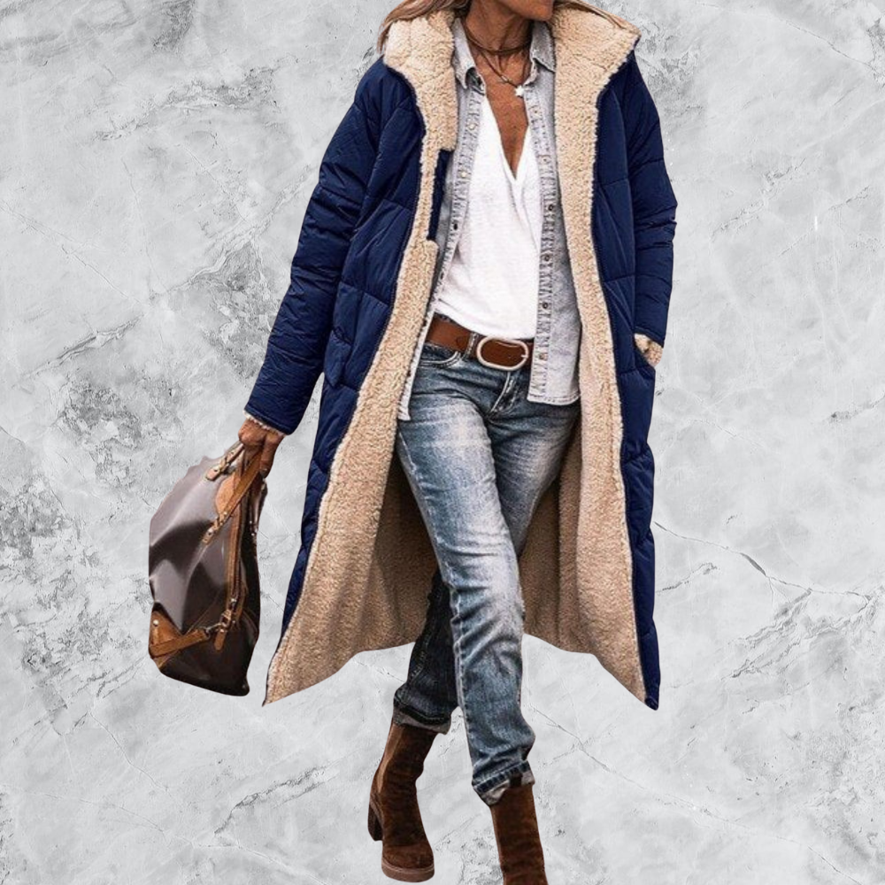 Anette™ | Lång vändbar kappa