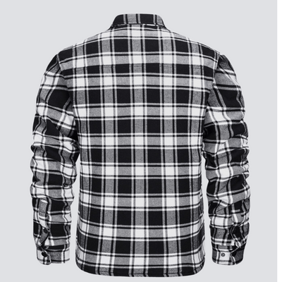 Erik™ | Quiltad rutig motorskjorta