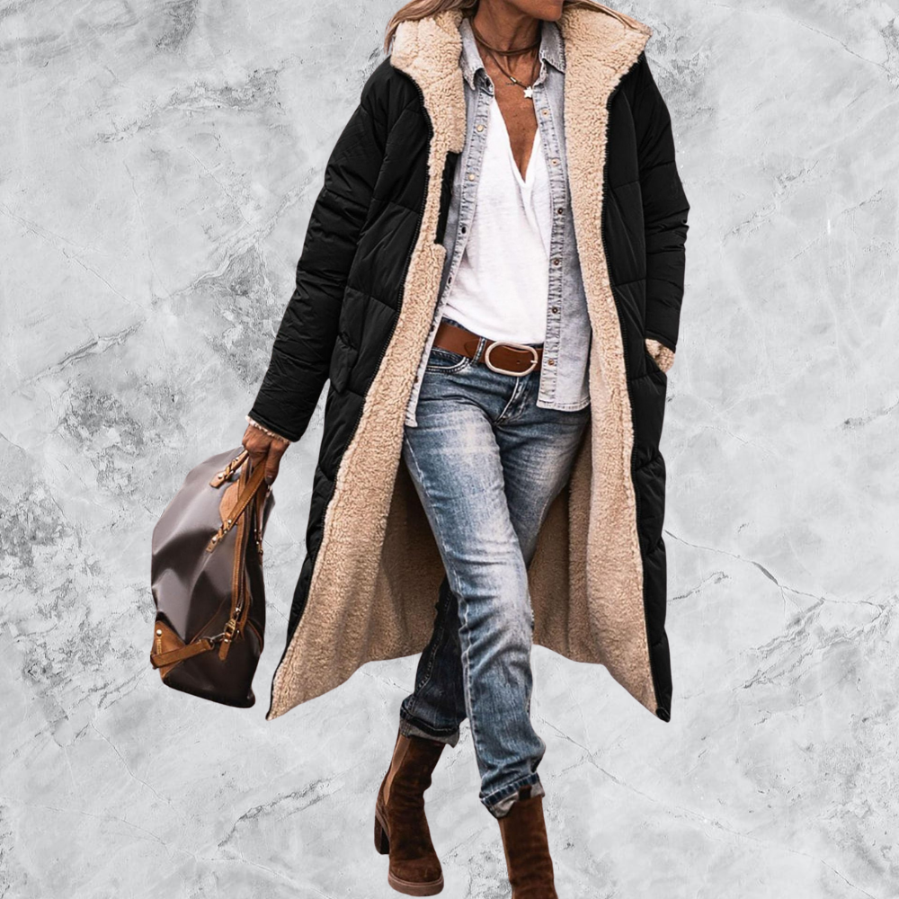 Anette™ | Lång vändbar kappa