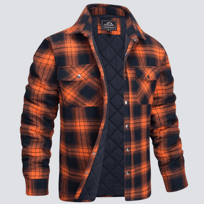 Erik™ | Quiltad rutig motorskjorta