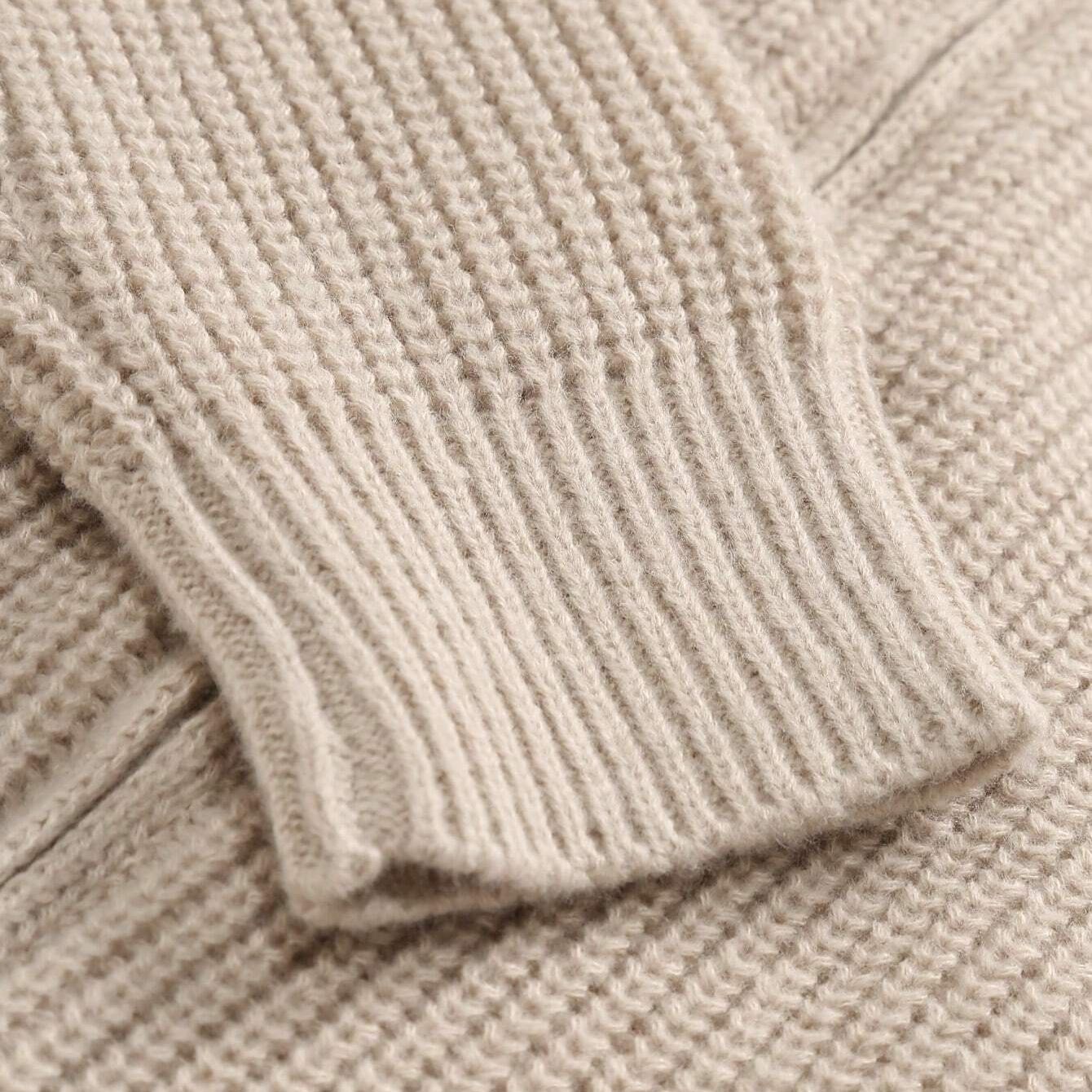 Stefan™ | Stickad cardigan med dragkedja