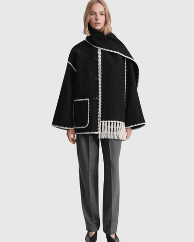 Monica™ | Jacka med integrerad halsduk