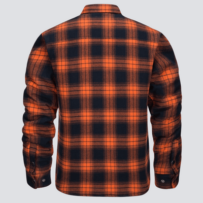 Erik™ | Quiltad rutig motorskjorta