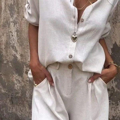 Nova™ | Lyxig och Tidlös Linne-Co-ord Set