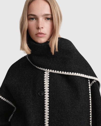 Monica™ | Jacka med integrerad halsduk