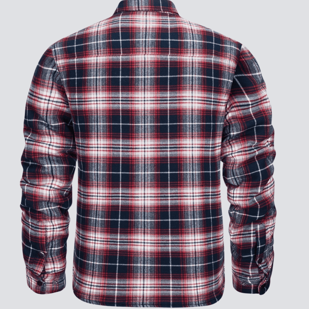 Erik™ | Quiltad rutig motorskjorta