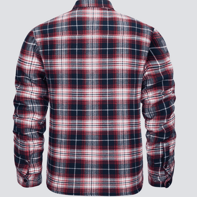 Erik™ | Quiltad rutig motorskjorta