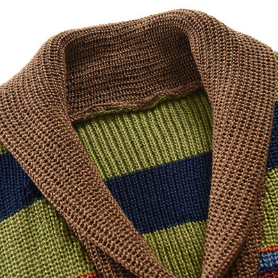 Elof™ | Randig stickad väst