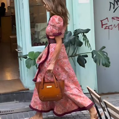 Svea™ | Maxidream Omlottklänning med Statement-Ärmar