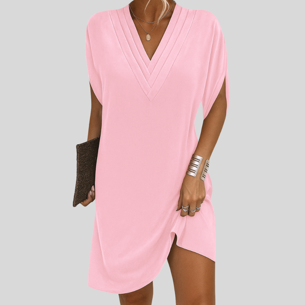 Siv™ | Flatterande V-ringad Klänning