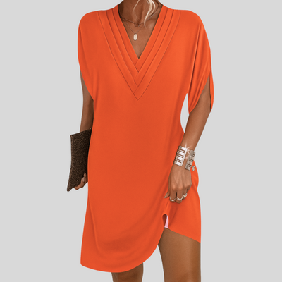 Siv™ | Flatterande V-ringad Klänning