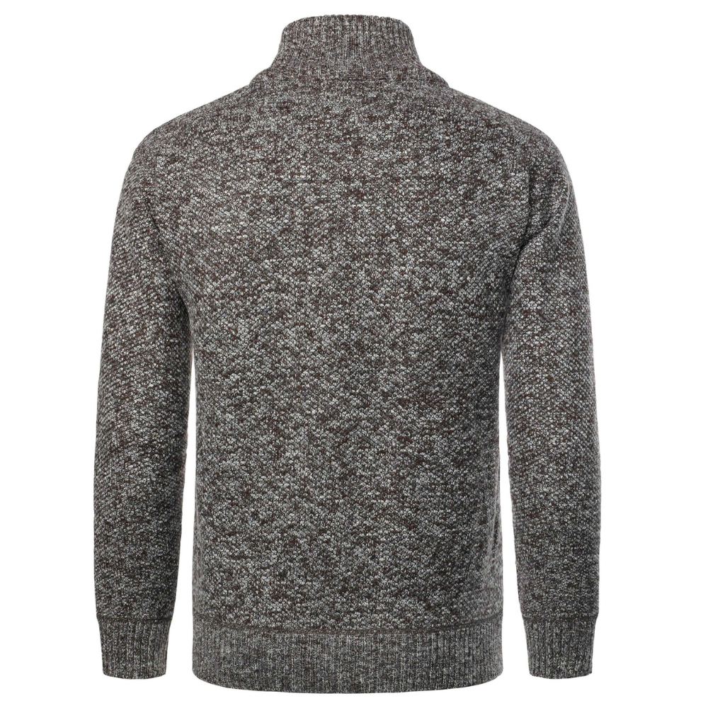 Mats™ | Stickad fleecekofta med dragkedja