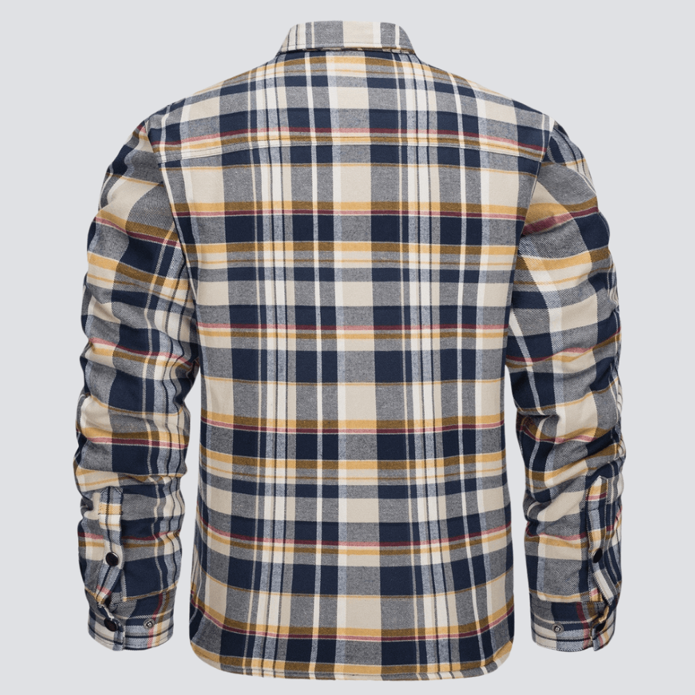 Erik™ | Quiltad rutig motorskjorta