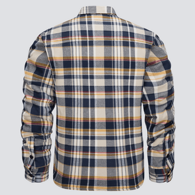 Erik™ | Quiltad rutig motorskjorta