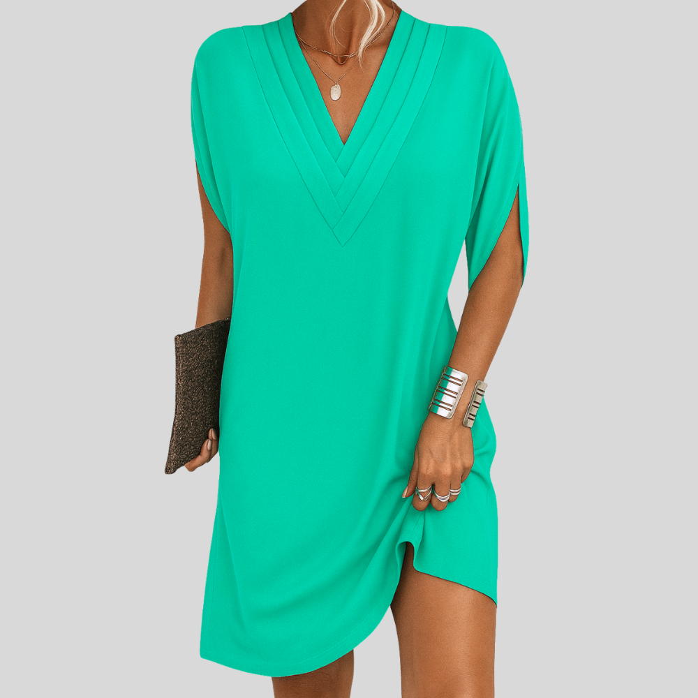 Siv™ | Flatterande V-ringad Klänning