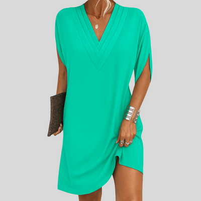 Siv™ | Flatterande V-ringad Klänning