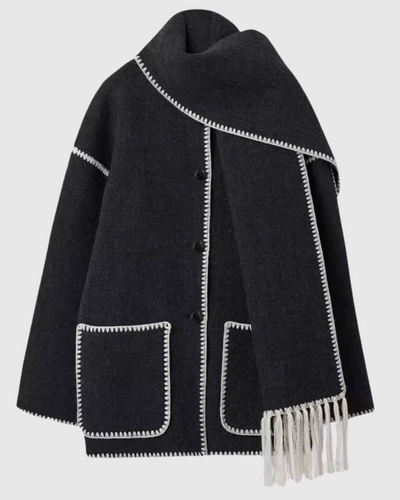 Monica™ | Jacka med integrerad halsduk