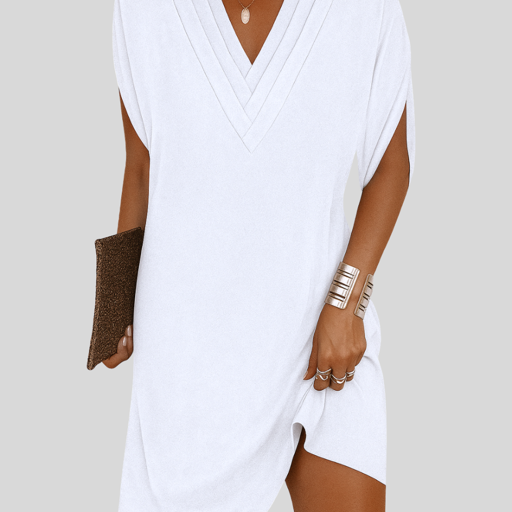 Siv™ | Flatterande V-ringad Klänning