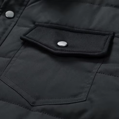 Vadderad Herrjacka med Skjortkrage