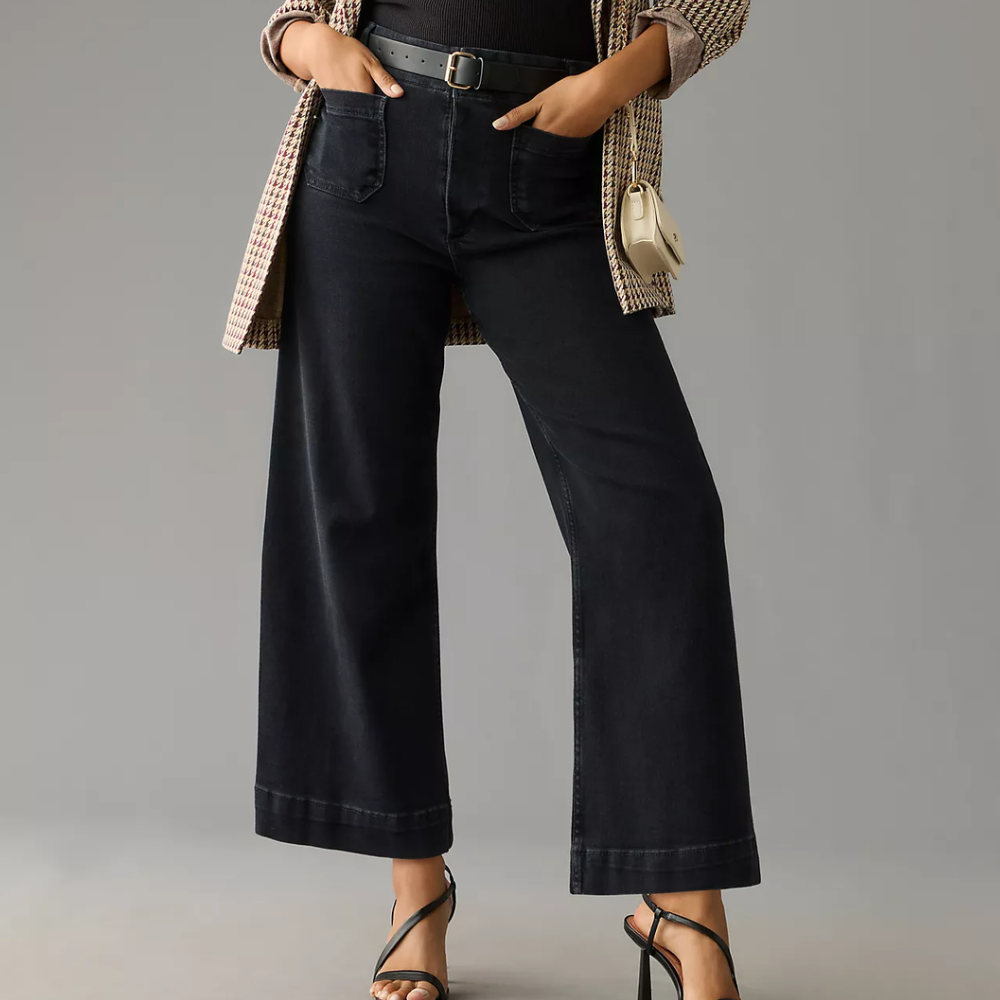 Stina™ | Högmidjade utsvängda jeans