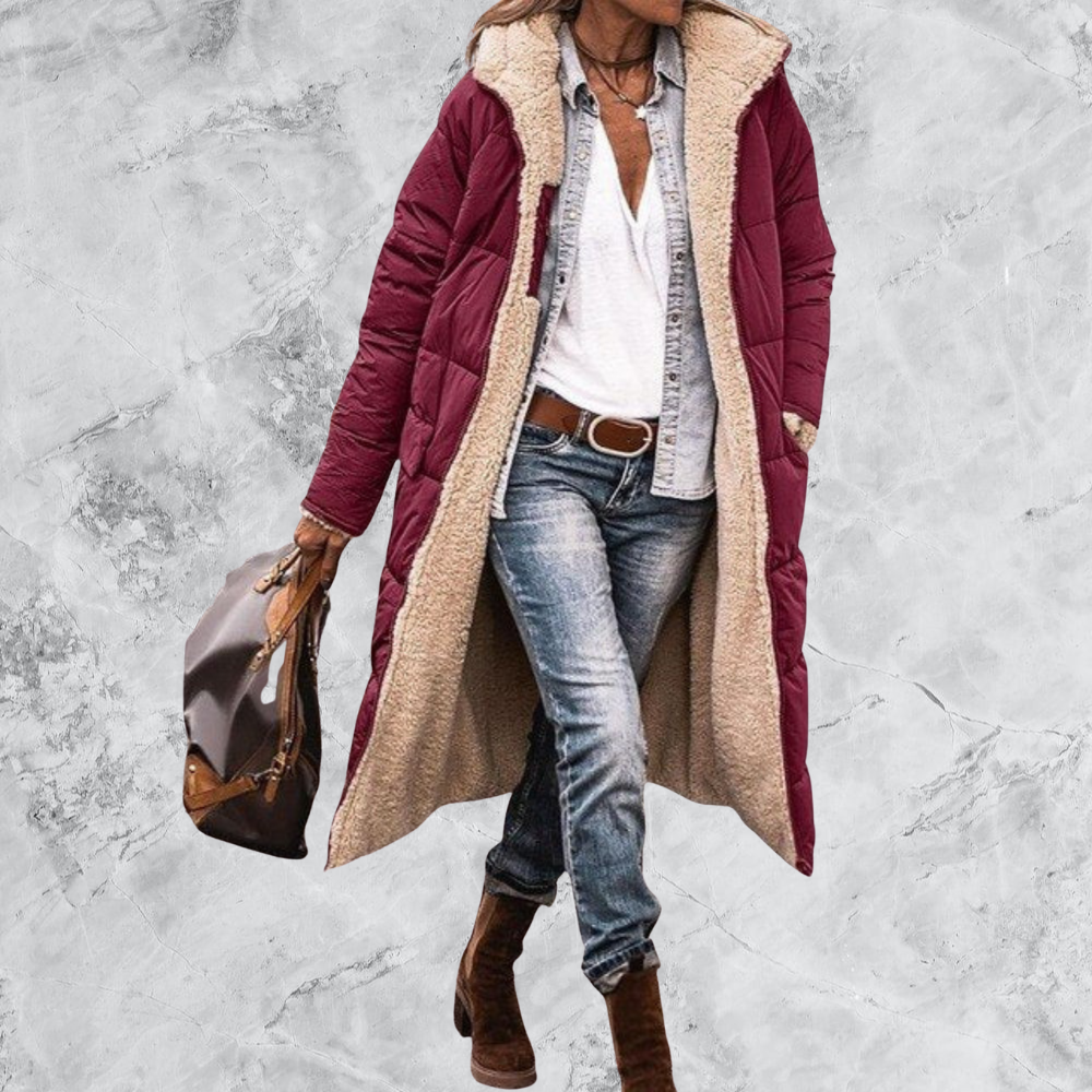 Anette™ | Lång vändbar kappa