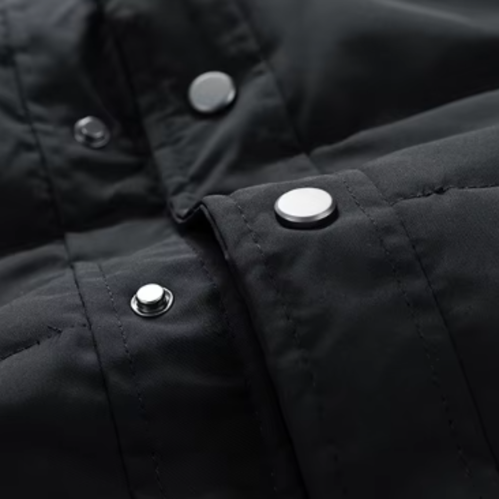 Vadderad Herrjacka med Skjortkrage