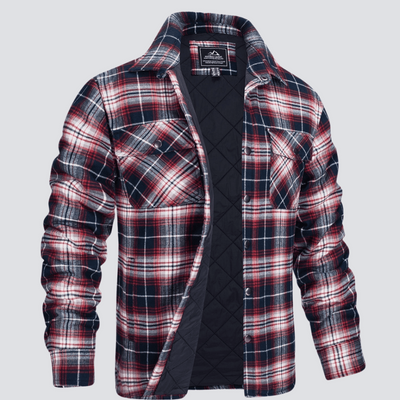 Erik™ | Quiltad rutig motorskjorta