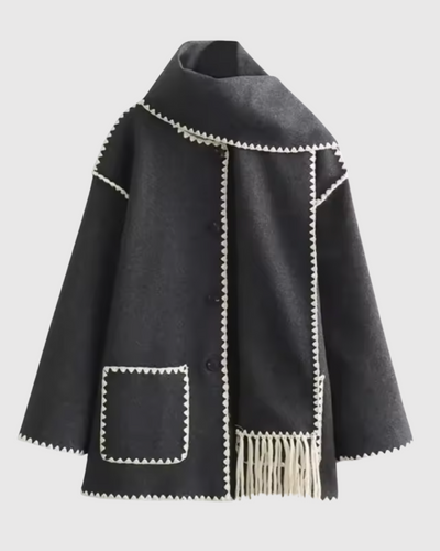 Monica™ | Jacka med integrerad halsduk