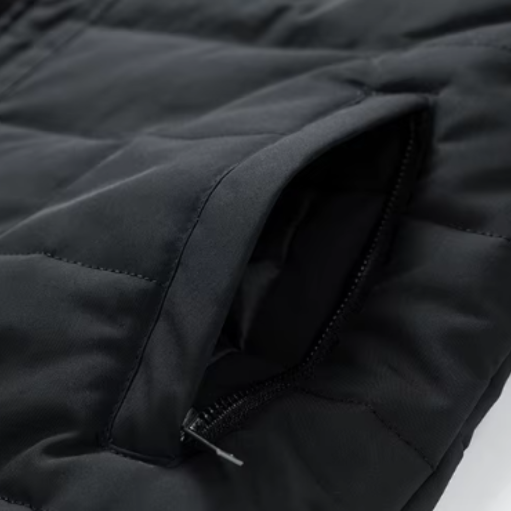 Vadderad Herrjacka med Skjortkrage