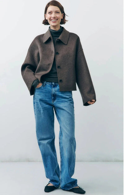 Elegant oversized övergångsjacka