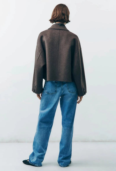 Elegant oversized övergångsjacka