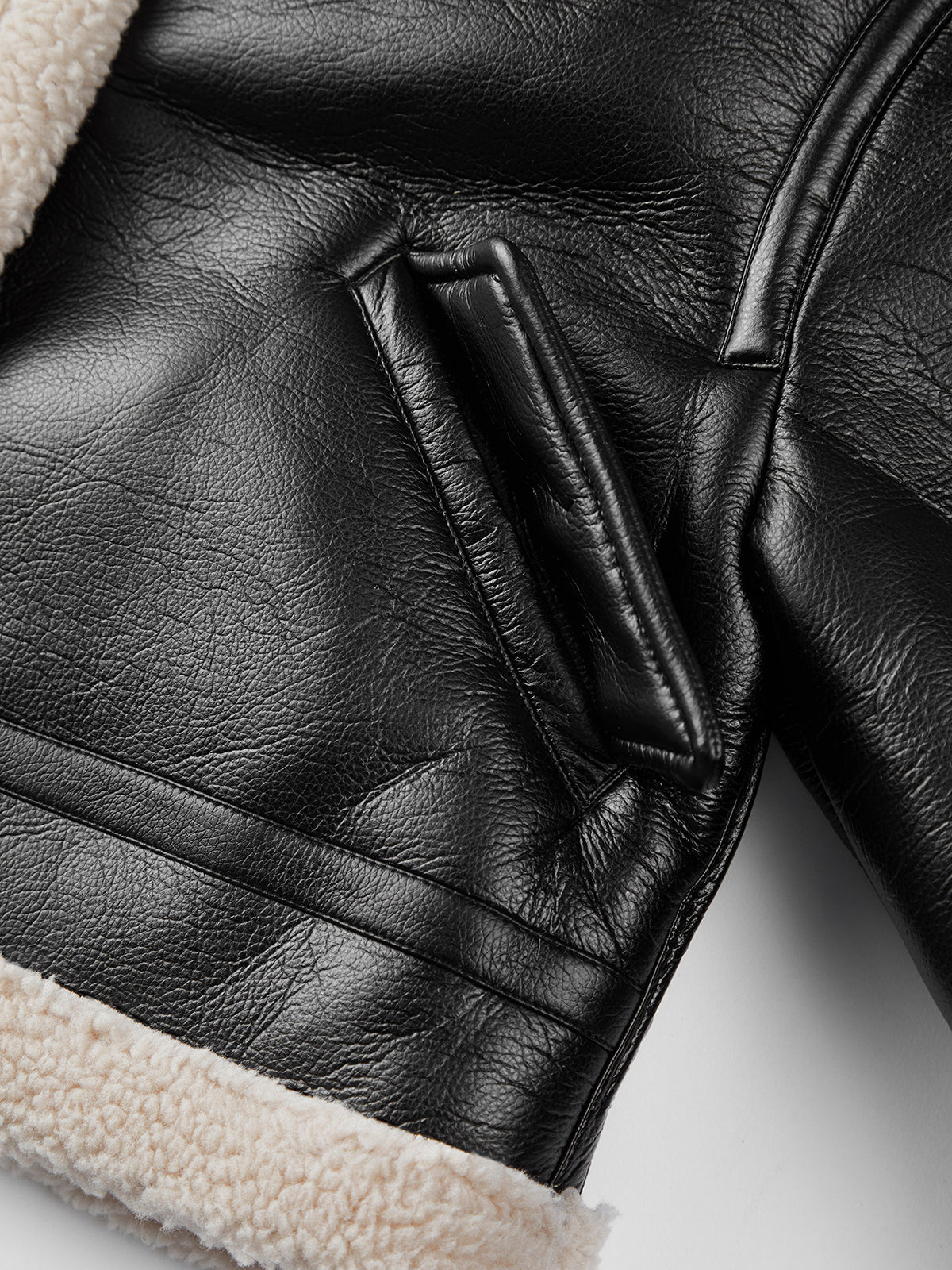 Evelin™ | Shearlingjacka med sherpa-foder