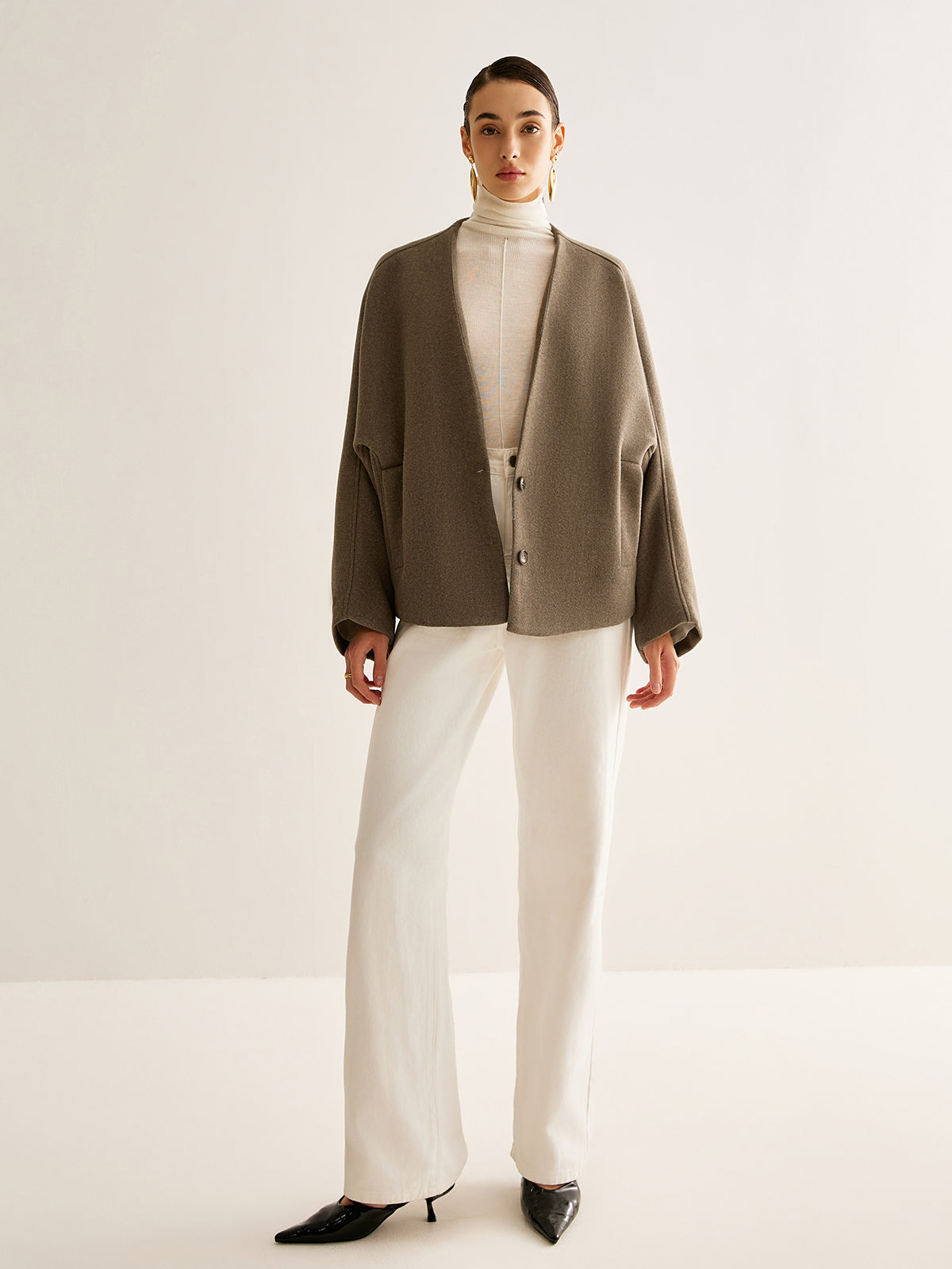 Olivia™ | V-ringad Värmejacka i Lös Passform