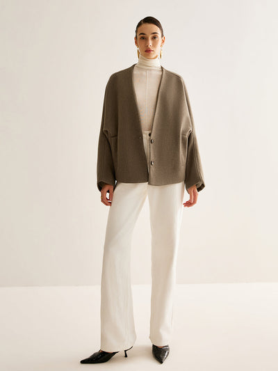 Olivia™ | V-ringad Värmejacka i Lös Passform