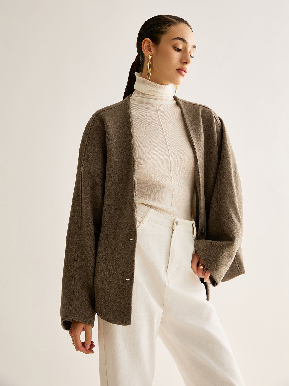 Olivia™ | V-ringad Värmejacka i Lös Passform