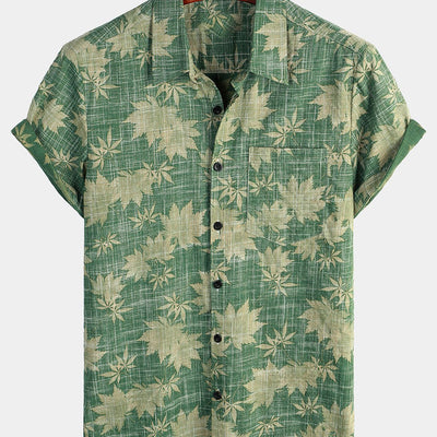 Gustaf™ | Kortärmad Hawaiiskjorta i Bomull