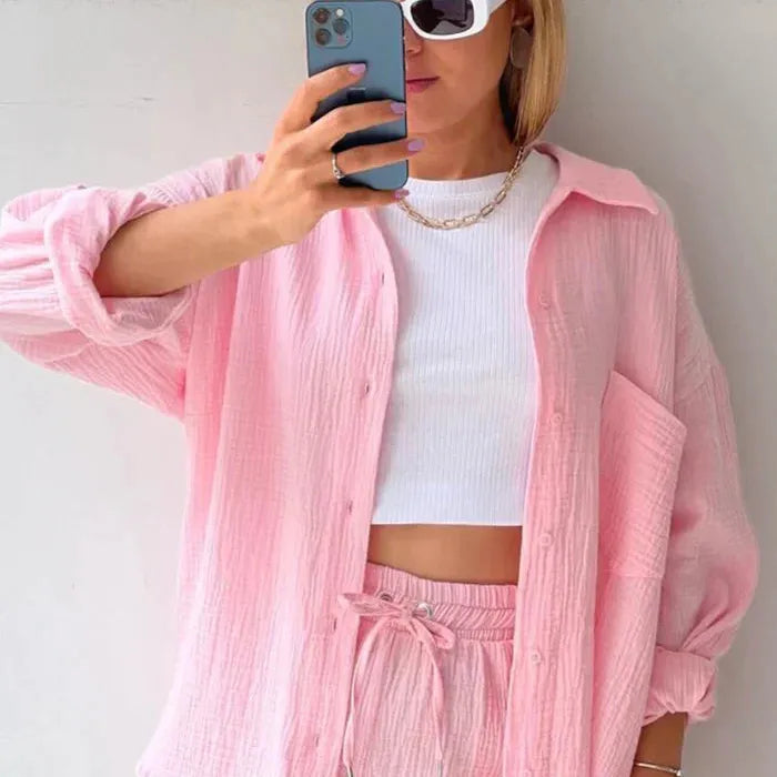 Sigrid™ | Somrig Set i Lätt Bomullsblandning