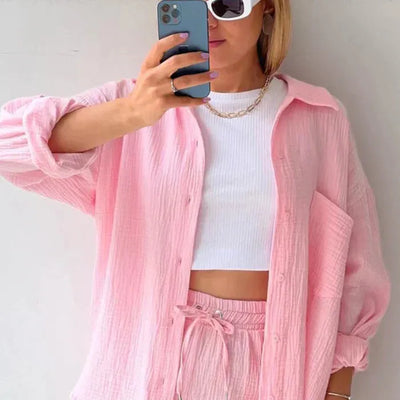 Sigrid™ | Somrig Set i Lätt Bomullsblandning