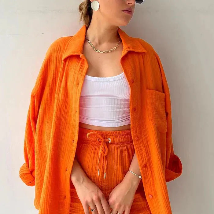 Sigrid™ | Somrig Set i Lätt Bomullsblandning