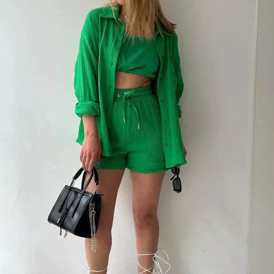 Sigrid™ | Somrig Set i Lätt Bomullsblandning