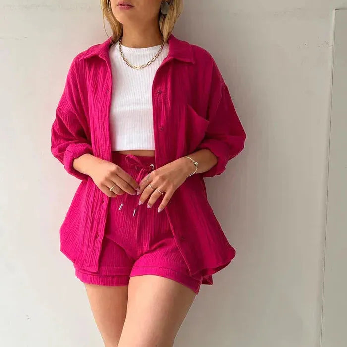 Sigrid™ | Somrig Set i Lätt Bomullsblandning