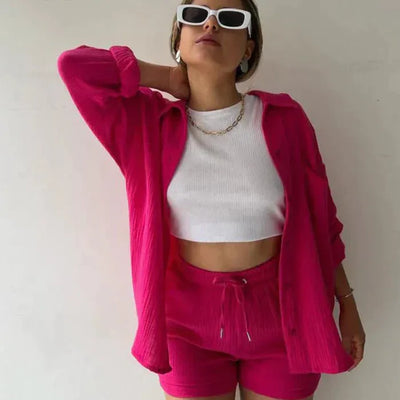 Sigrid™ | Somrig Set i Lätt Bomullsblandning