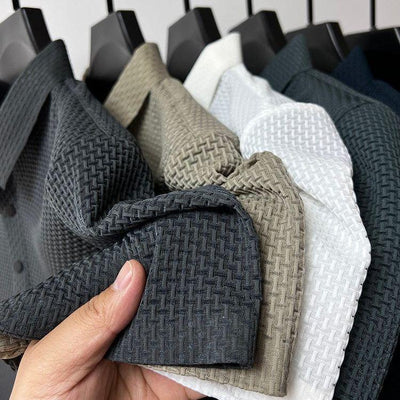 Henrik™ | Pikétröja i Lyxig Strukturväv