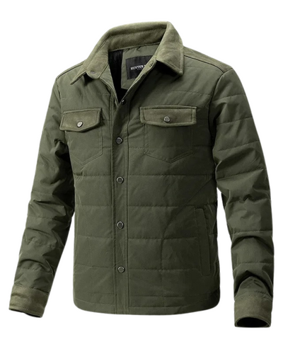 Vadderad Herrjacka med Skjortkrage