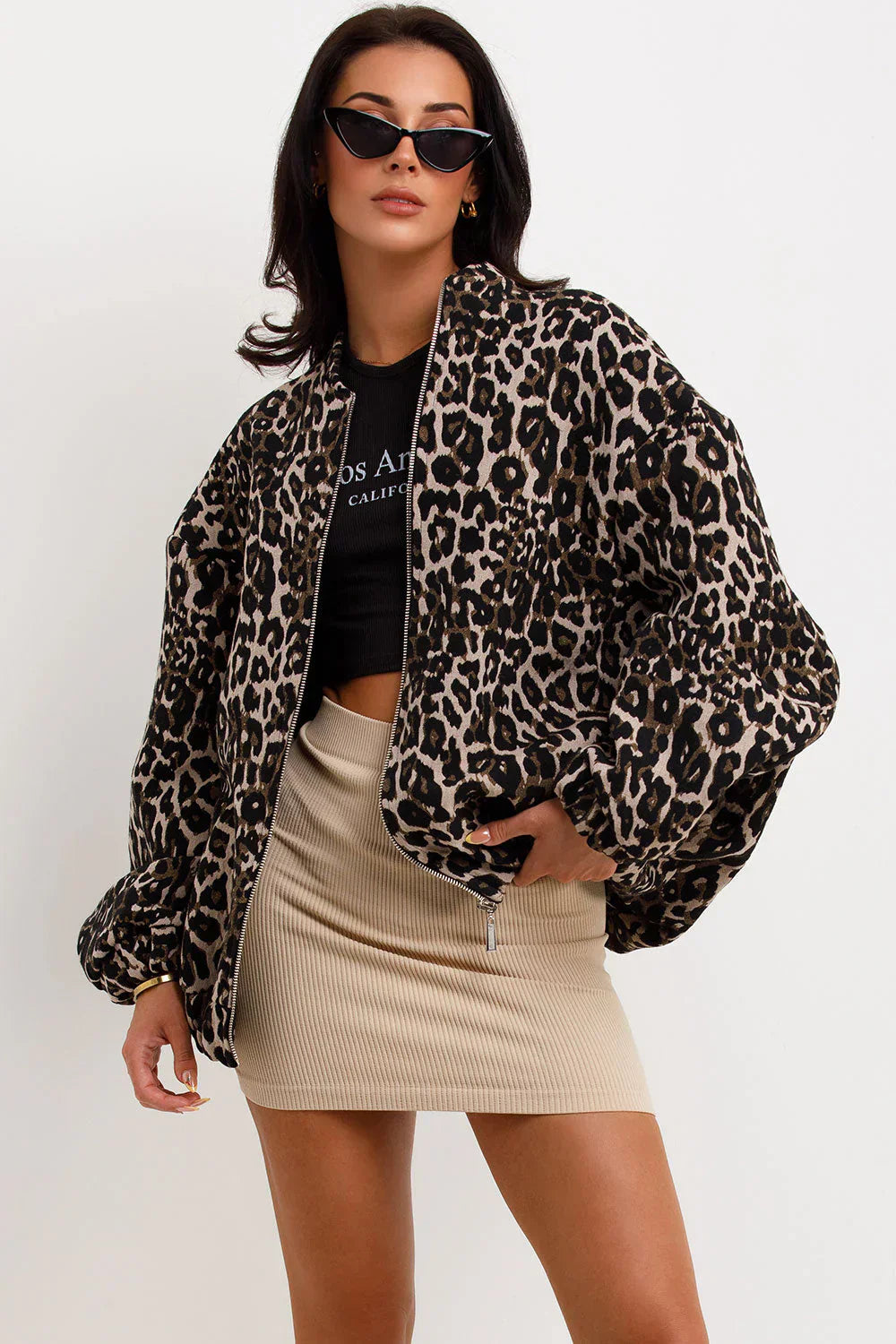 Milla™ | Leopard bomberjacka