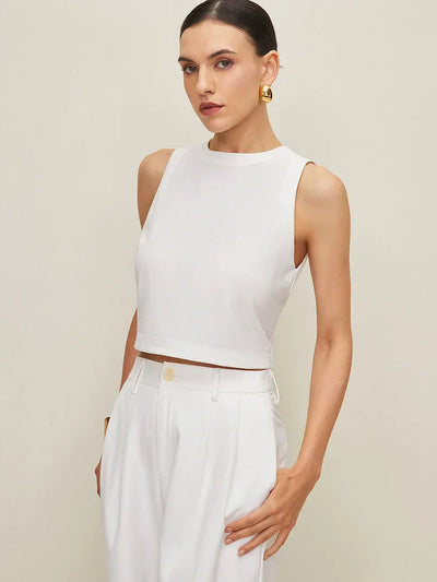 Selene™ | Linneblus med Rosett-detaljer