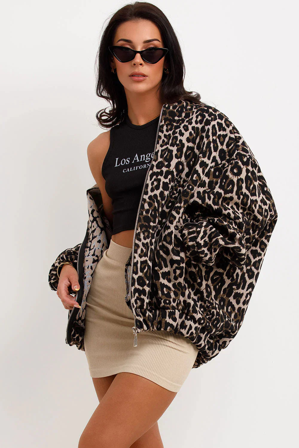 Milla™ | Leopard bomberjacka