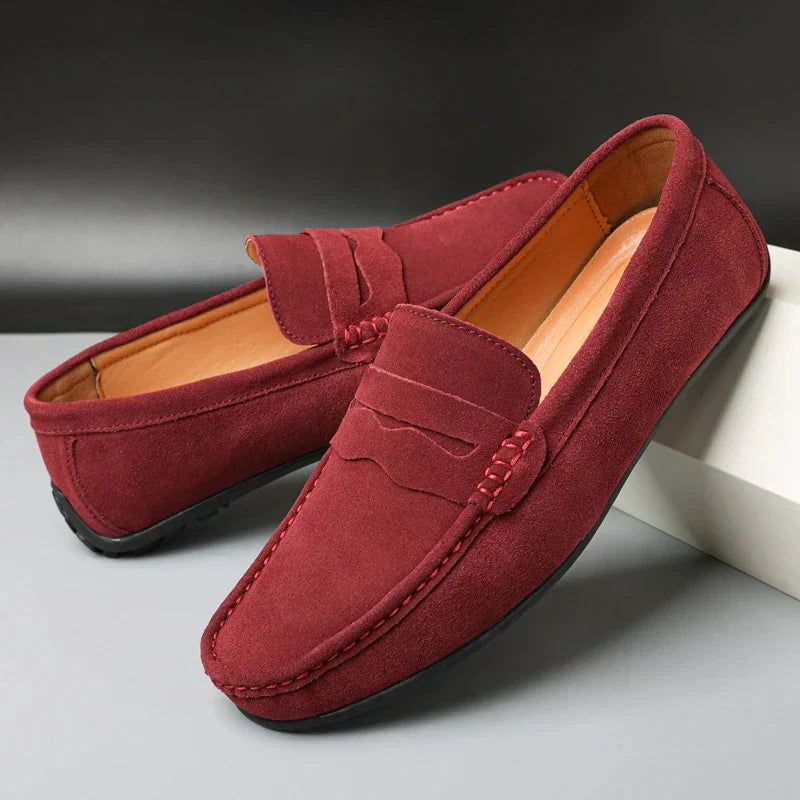 Lennart™ | Retro Loafers i Mocka för Herr
