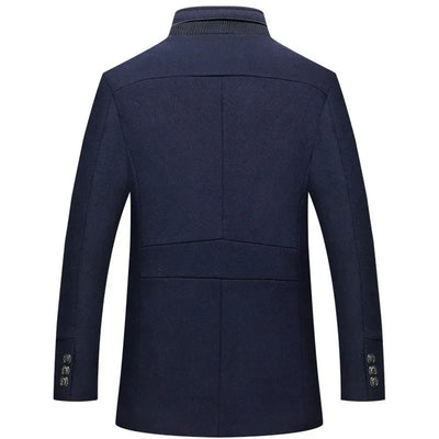 Elegant Herrrock med Mönstrat Foder